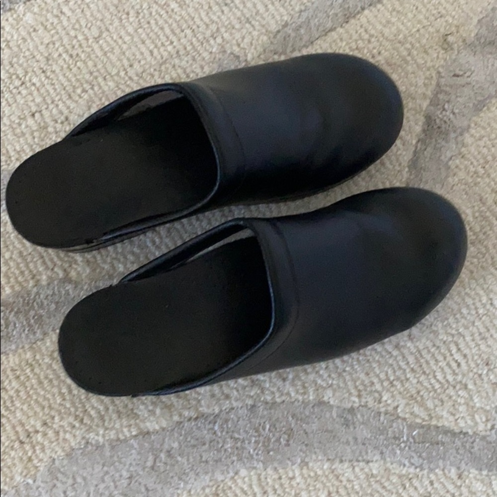 Dansko ladies black clogs size 39